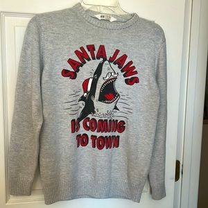 H&M Santa Jaws sweater.Youth 12-14 or Women’s Small